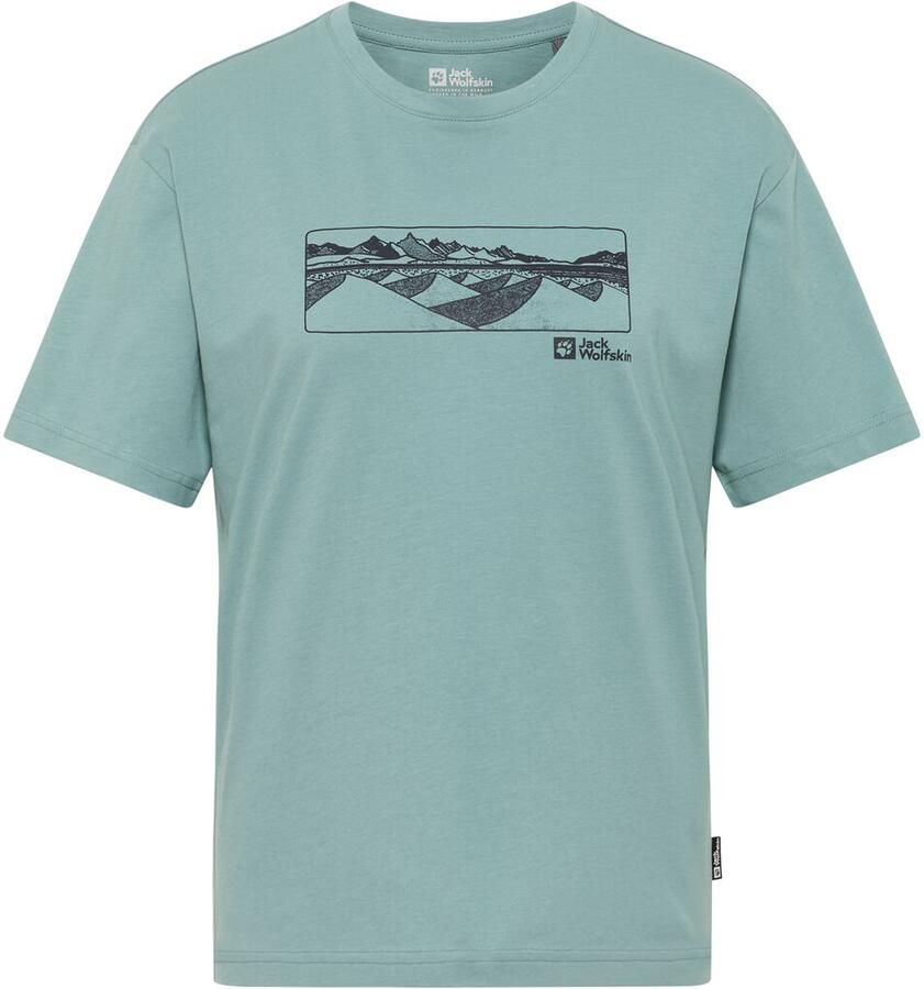 Jack Wolfskin Cordillera T-Shirt Women T-shirt van biologisch katoen 2XL mountain soft jade MOUNTAIN soft jade