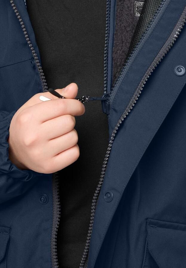 Jack Wolfskin Cosy Bear 3in1 Parka Kids 3in1 jack Kinderen 104 blue night blue