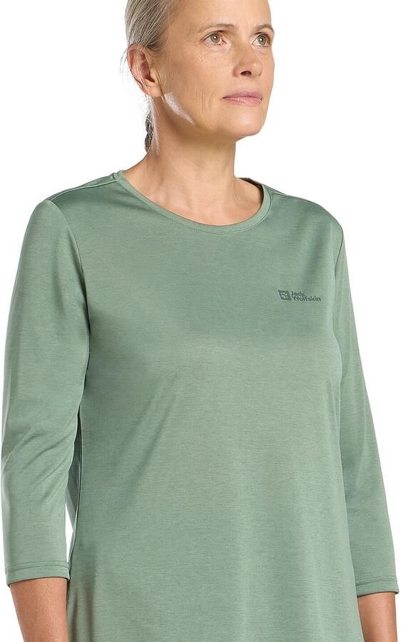 Jack Wolfskin Crosstrail 3|4 T-Shirt Women Functioneel shirt Dames XXL eucalyptus - Foto 4