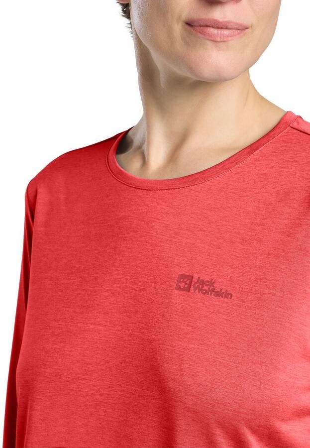 Jack Wolfskin Crosstrail 3|4 T-Shirt Women Functioneel shirt Dames XXL vibrant red Vibrant Red - Foto 2