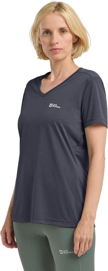 Jack Wolfskin Crosstrail T-Shirt Women Functioneel shirt Dames 2XL graphite cool grey Graphite Cool Grey - Foto 6