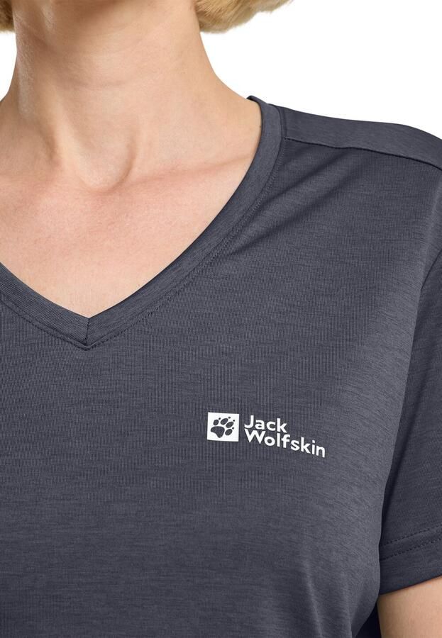 Jack Wolfskin Crosstrail T-Shirt Women Functioneel shirt Dames 2XL graphite cool grey Graphite Cool Grey - Foto 4