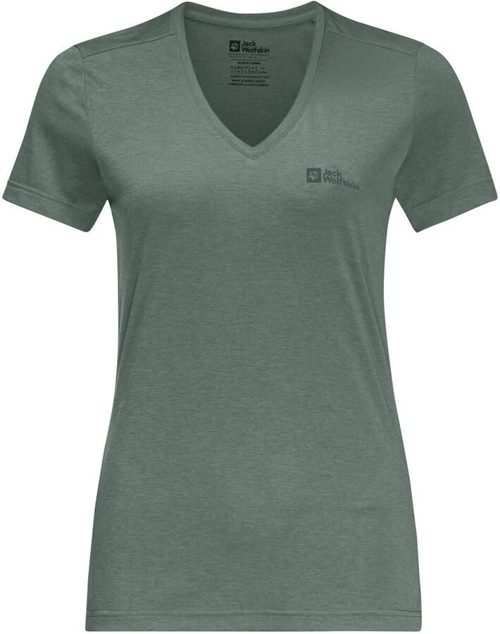 Jack Wolfskin Crosstrail T-Shirt Women Functioneel shirt Dames XXL hedge green Hedge Green