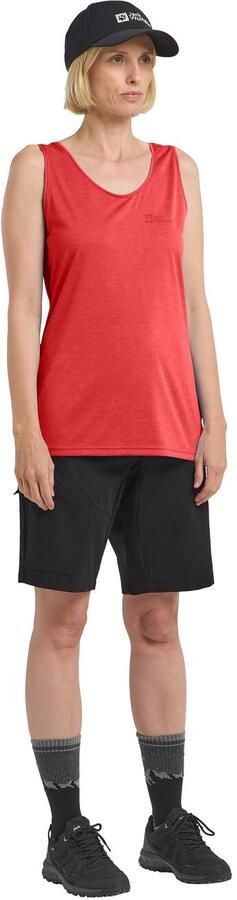 Jack Wolfskin Crosstrail Tank Women Functioneel topje Dames XXL vibrant red Vibrant Red - Foto 5