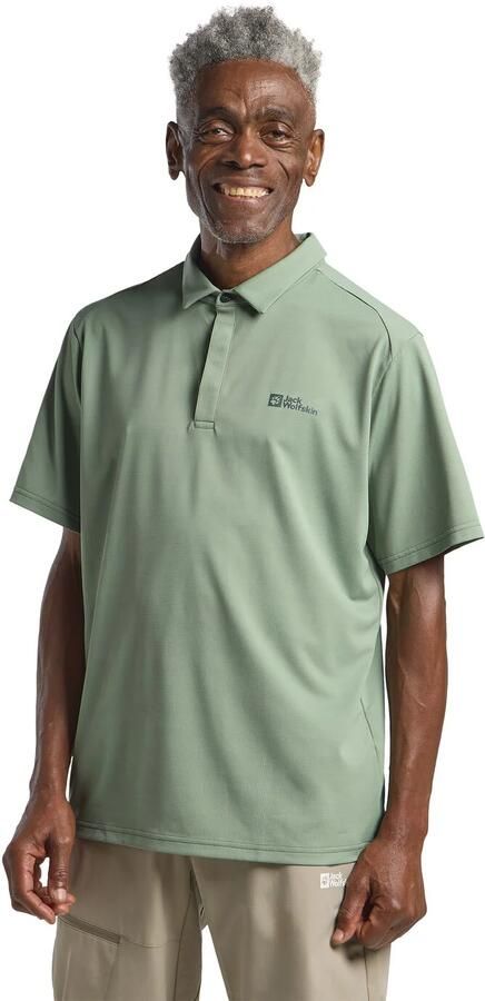 Jack Wolfskin Delgami Polo Men Poloshirt Heren 2XL eucalyptus - Foto 9