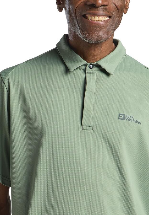 Jack Wolfskin Delgami Polo Men Poloshirt Heren 2XL eucalyptus - Foto 3