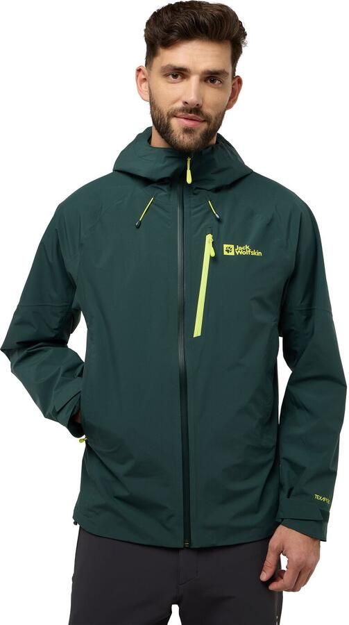 Jack Wolfskin Eagle Peak 2L Jacket Men Regenjack Heren 2XL black olive black olive - Foto 9