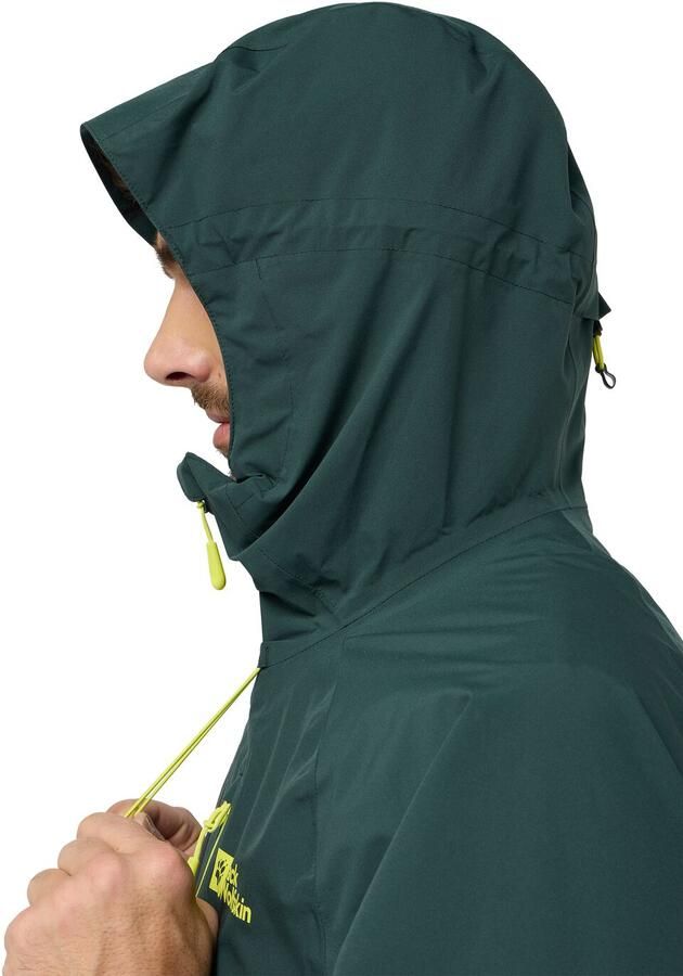 Jack Wolfskin Eagle Peak 2L Jacket Men Regenjack Heren 2XL black olive black olive