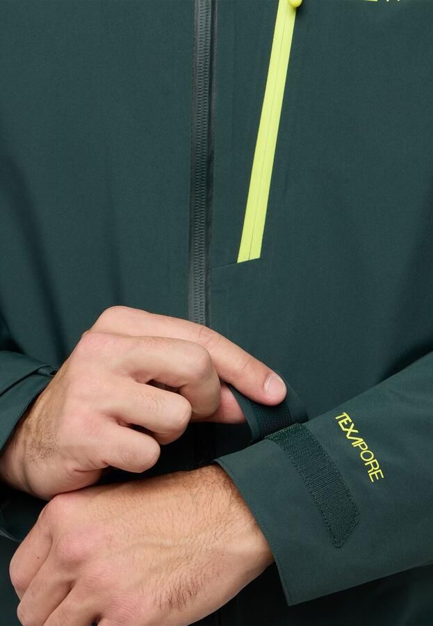 Jack Wolfskin Eagle Peak 2L Jacket Men Regenjack Heren 2XL black olive black olive - Foto 4