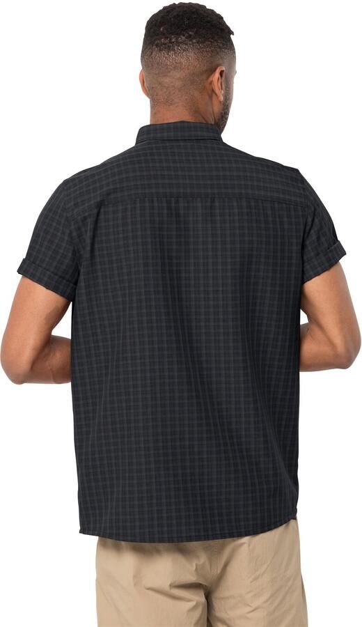 Jack Wolfskin EL Dorado Shirt Men Wandeloverhemd met korte mouwen Heren S phantom checks Phantom Checks - Foto 3