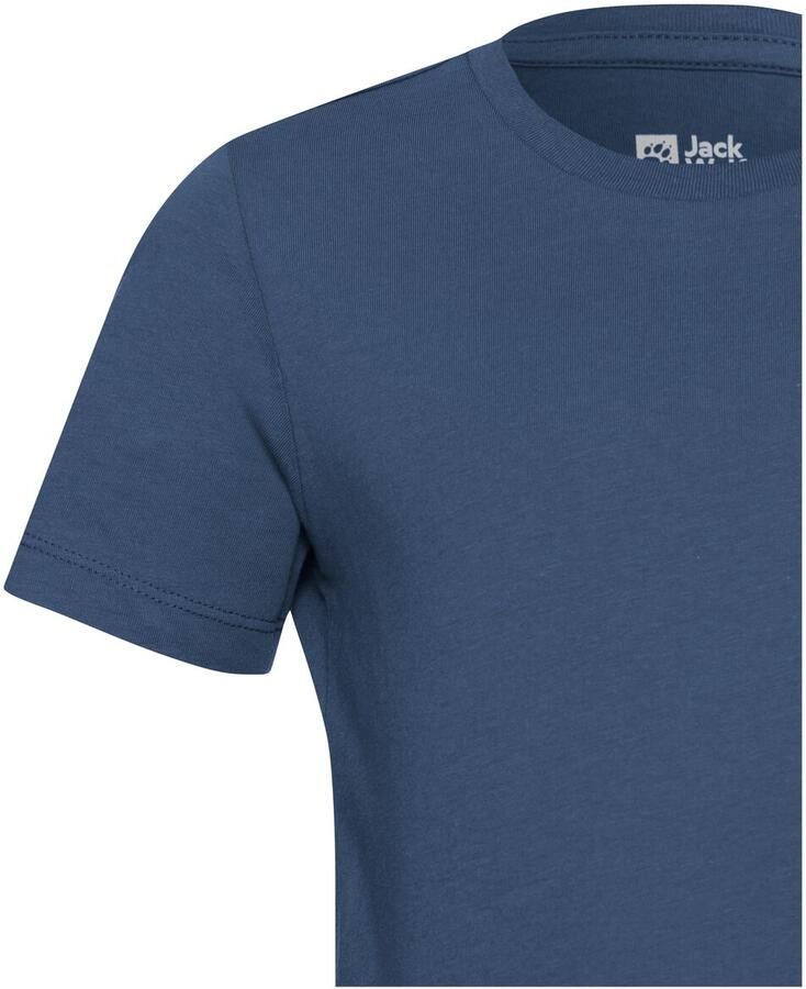 Jack Wolfskin Essential Cotton T-Shirt Kids T-shirt van biologisch katoen Kinderen 104 evening sky Evening Sky - Foto 3