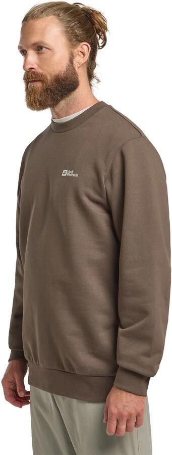 Jack Wolfskin Essential Crewneck Men Trui van biologisch katoen heren XXXL cold coffee cold coffee - Foto 8