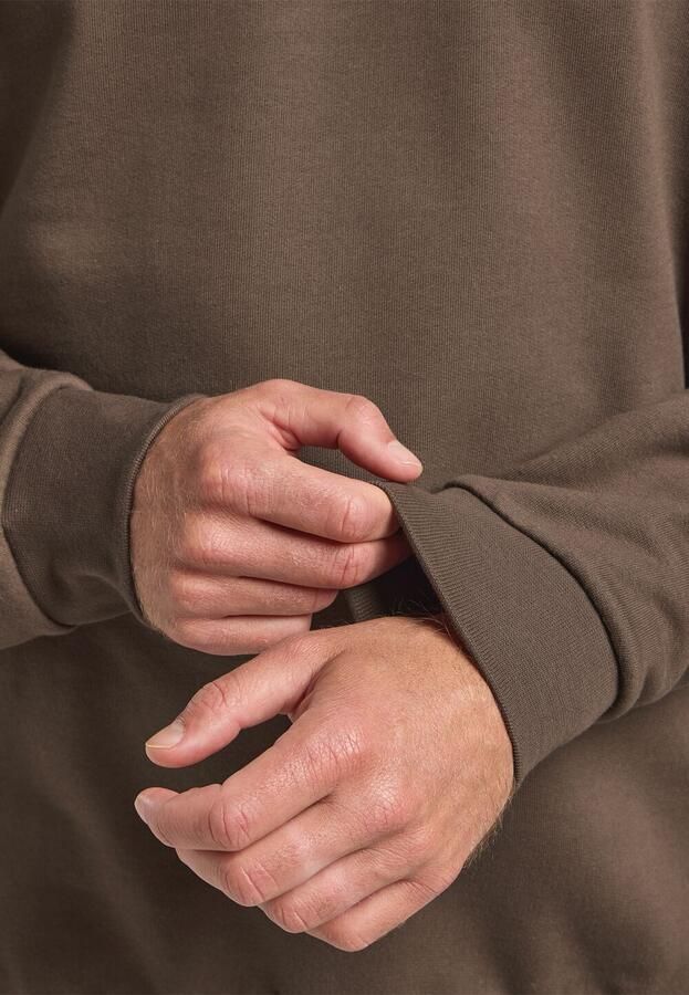 Jack Wolfskin Essential Crewneck Men Trui van biologisch katoen heren XXXL cold coffee cold coffee - Foto 4