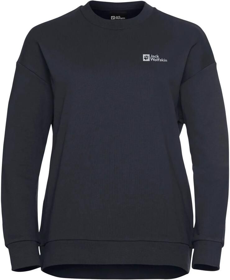 Jack Wolfskin Essential Crewneck Women Sweatshirt van biologisch katoen XXL dark navy dark navy - Foto 2
