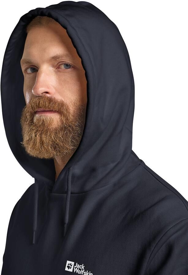 Jack Wolfskin Essential Hoodie Men Hoodie van biologisch katoen heren XXXL dark navy dark navy - Foto 3