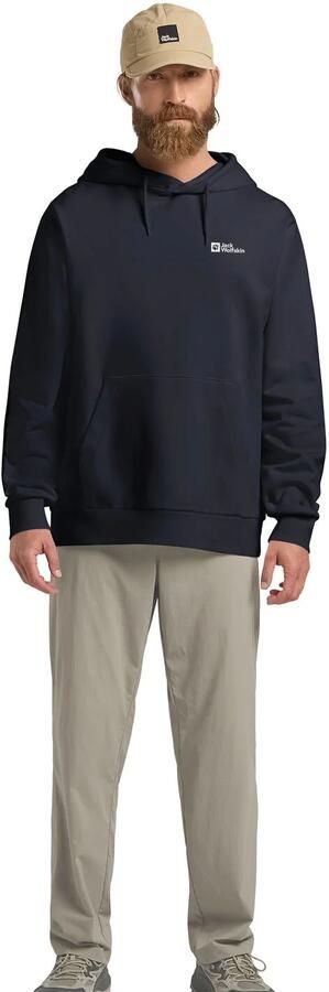 Jack Wolfskin Essential Hoodie Men Hoodie van biologisch katoen heren XXXL dark navy dark navy - Foto 8