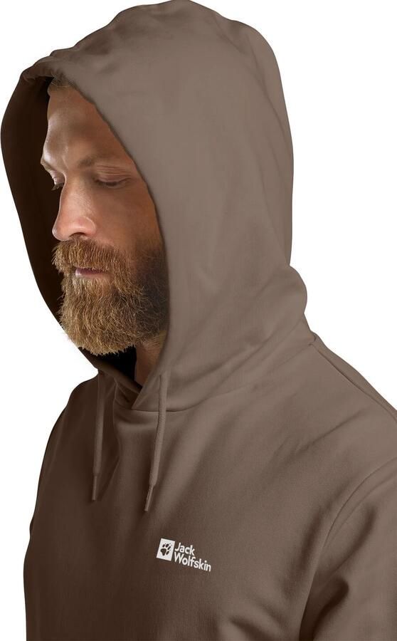 Jack Wolfskin Essential Hoodie Men Hoodie van biologisch katoen heren XXL cold coffee cold coffee - Foto 5