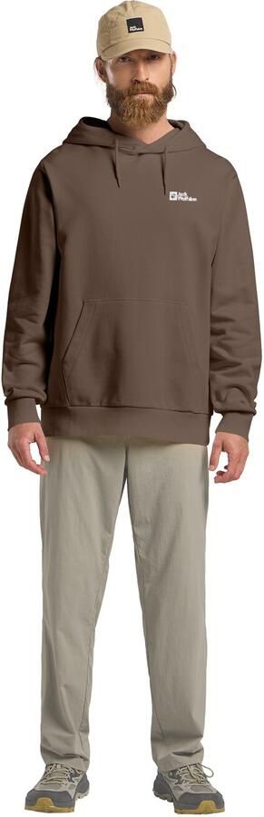 Jack Wolfskin Essential Hoodie Men Hoodie van biologisch katoen heren XXL cold coffee cold coffee - Foto 7