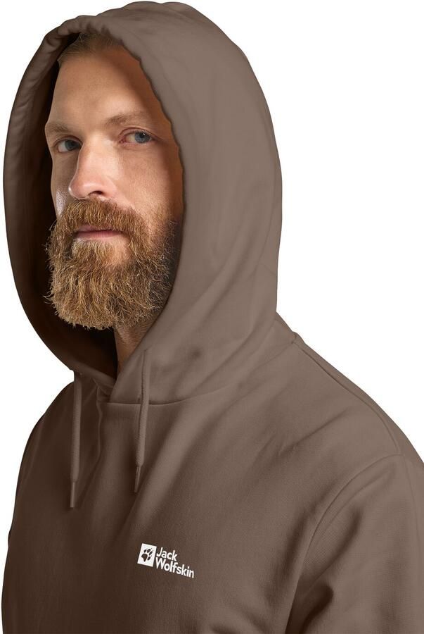 Jack Wolfskin Essential Hoodie Men Hoodie van biologisch katoen heren XXL cold coffee cold coffee - Foto 4