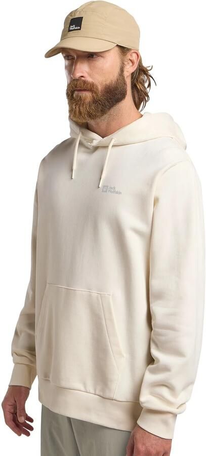 Jack Wolfskin Essential Hoodie Men Hoodie van biologisch katoen heren XXXL cotton white cotton white - Foto 9