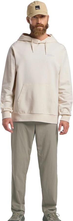 Jack Wolfskin Essential Hoodie Men Hoodie van biologisch katoen heren XXXL cotton white cotton white - Foto 8
