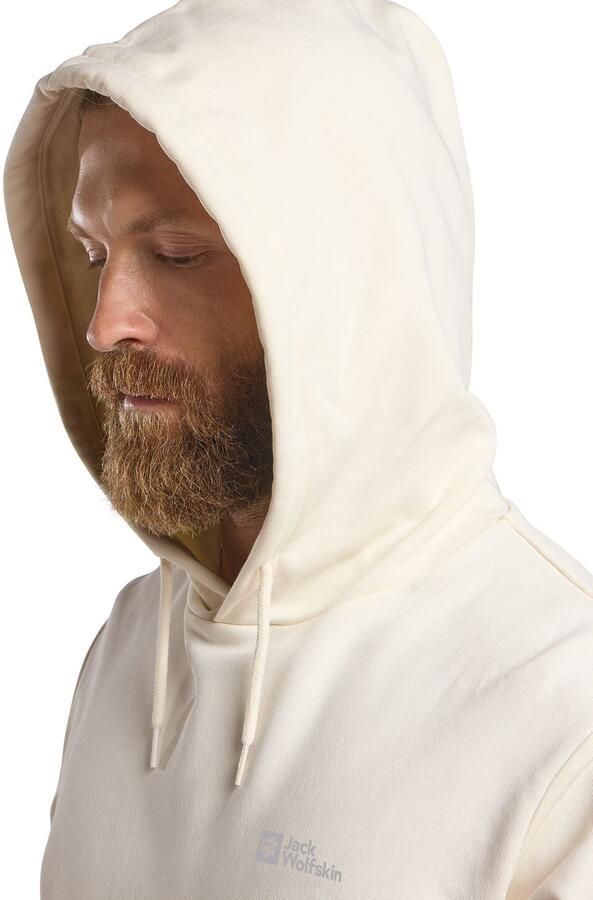 Jack Wolfskin Essential Hoodie Men Hoodie van biologisch katoen heren XXXL cotton white cotton white - Foto 6