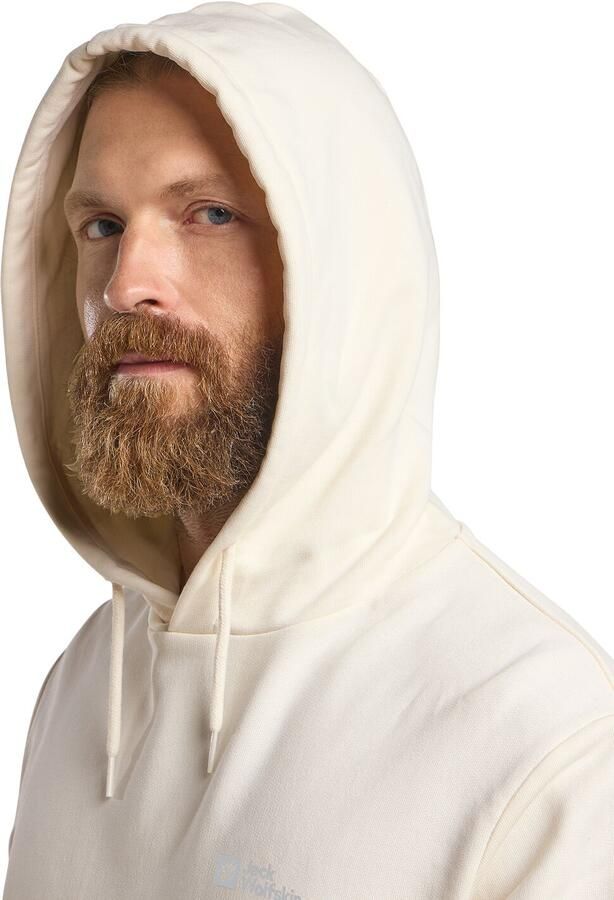 Jack Wolfskin Essential Hoodie Men Hoodie van biologisch katoen heren XXXL cotton white cotton white - Foto 5