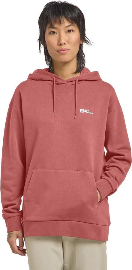 Jack Wolfskin Essential Hoodie Women Hoodie van biologisch katoen dames 2XL mineral red mineral red - Foto 10