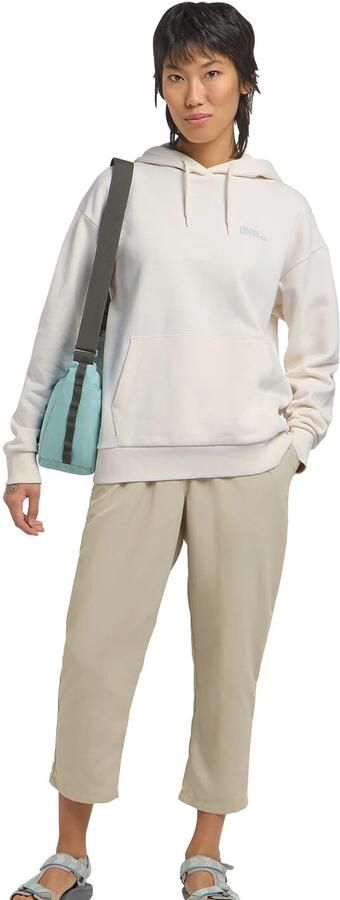 Jack Wolfskin Essential Hoodie Women Hoodie van biologisch katoen dames XXL cotton white cotton white - Foto 9