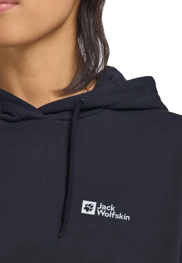 Jack Wolfskin Essential Hoodie Women Hoodie van biologisch katoen dames XXL dark navy dark navy - Foto 4