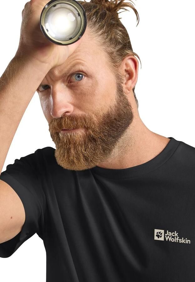 Jack Wolfskin Essential T-Shirt Men T-shirt van biologisch katoen Heren XXXL black