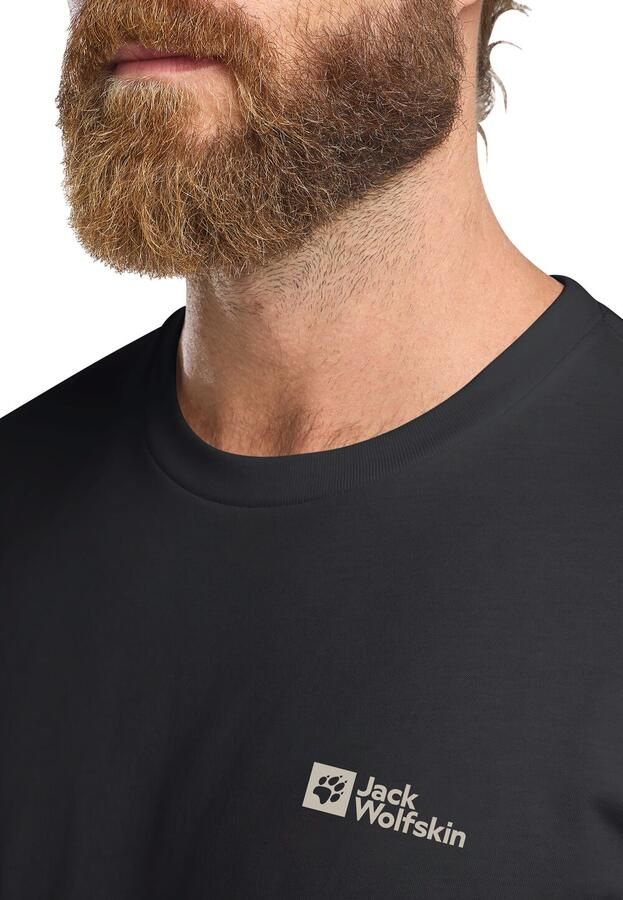 Jack Wolfskin Essential T-Shirt Men T-shirt van biologisch katoen Heren XXXL black