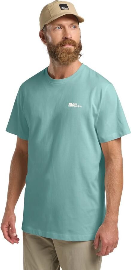 Jack Wolfskin Essential T-Shirt Men T-shirt van biologisch katoen Heren 2XL soft jade soft jade - Foto 6