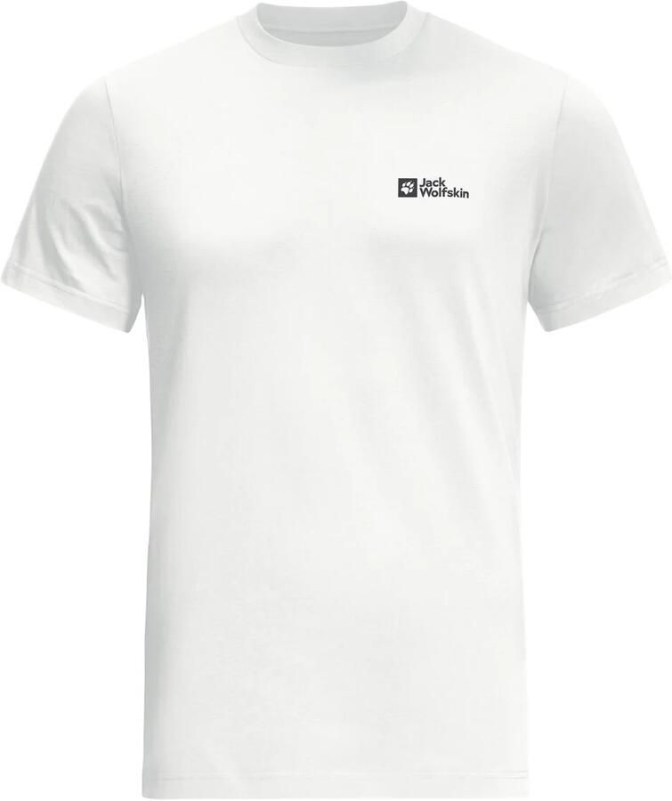 Jack Wolfskin Essential T-Shirt Men T-shirt van biologisch katoen Heren XXXL white