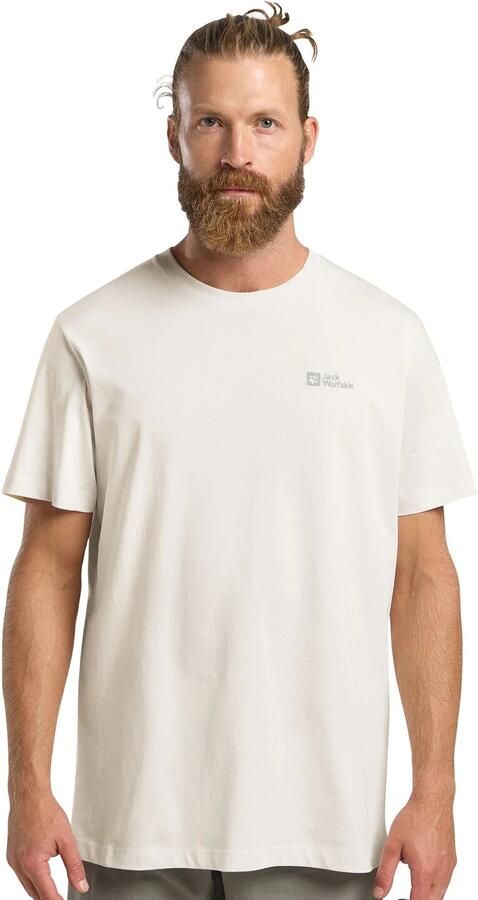 Jack Wolfskin Essential T-Shirt Men T-shirt van biologisch katoen Heren XXXL cotton white cotton white - Foto 8