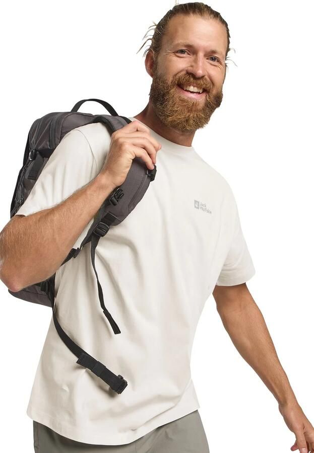 Jack Wolfskin Essential T-Shirt Men T-shirt van biologisch katoen Heren XXXL cotton white cotton white - Foto 5