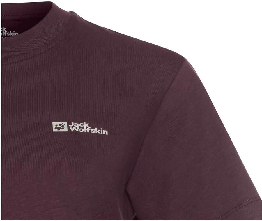 Jack Wolfskin Essential T-Shirt Women T-shirt van biologisch katoen Dames XXL amaranth - Foto 2