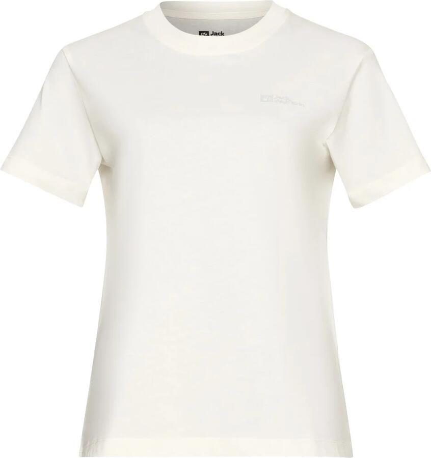 Jack Wolfskin Essential T-Shirt Women T-shirt van biologisch katoen Dames XXL cotton white cotton white