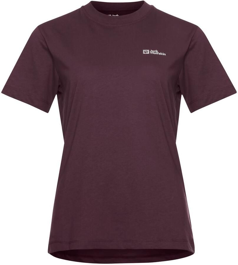Jack Wolfskin Essential T-Shirt Women T-shirt van biologisch katoen Dames XXL amaranth