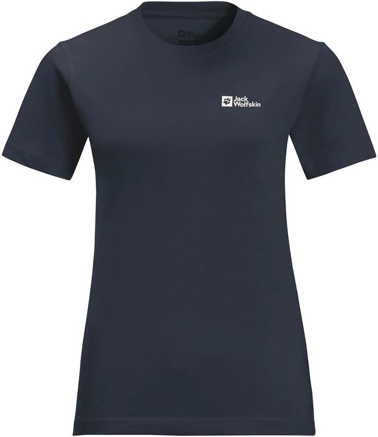 Jack Wolfskin Essential T-Shirt Women T-shirt van biologisch katoen Dames XXL blue night blue