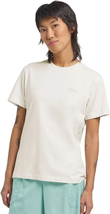 Jack Wolfskin Essential T-Shirt Women T-shirt van biologisch katoen Dames XXL cotton white cotton white - Foto 10