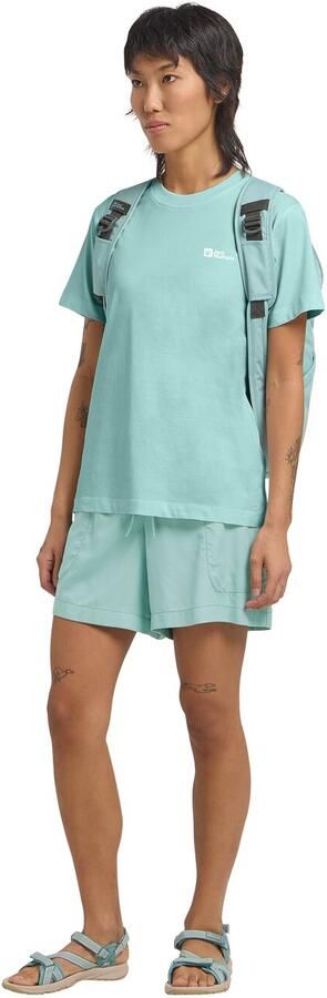 Jack Wolfskin Essential T-Shirt Women T-shirt van biologisch katoen Dames XXL soft jade soft jade - Foto 4