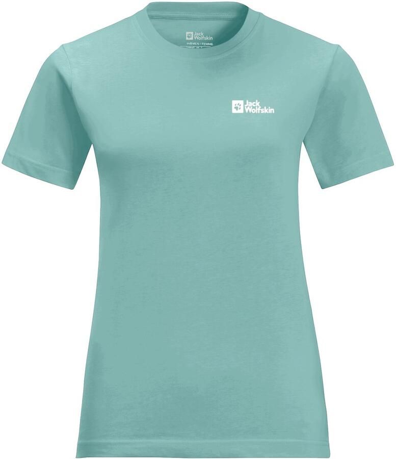 Jack Wolfskin Essential T-Shirt Women T-shirt van biologisch katoen Dames XXL soft jade soft jade