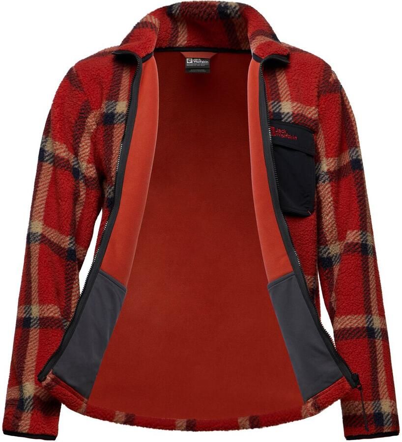 Jack Wolfskin Felslicht Check Jacket Men Fleece jack Heren XXXL intense rust intense rust