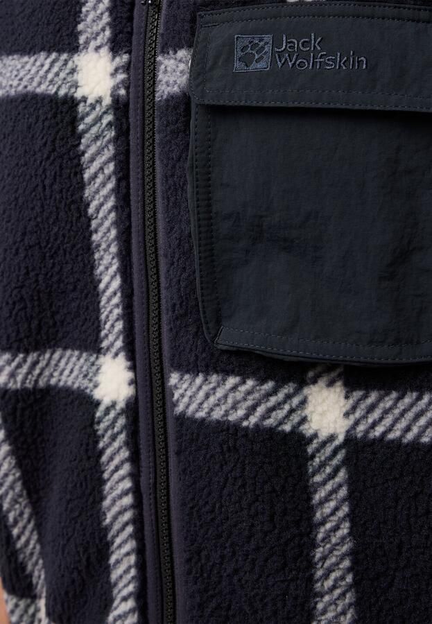 Jack Wolfskin Felslicht Check Vest Men Fleece bodywarmer Heren XXXL dark navy dark navy
