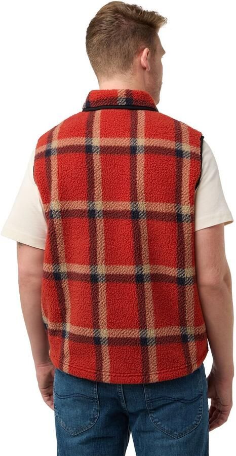 Jack Wolfskin Felslicht Check Vest Men Fleece bodywarmer Heren XXXL intense rust intense rust - Foto 6