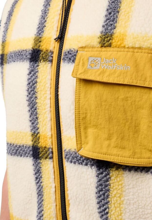 Jack Wolfskin Felslicht Check Vest Men Fleece bodywarmer Heren XXXL panna cotta panna cotta - Foto 8