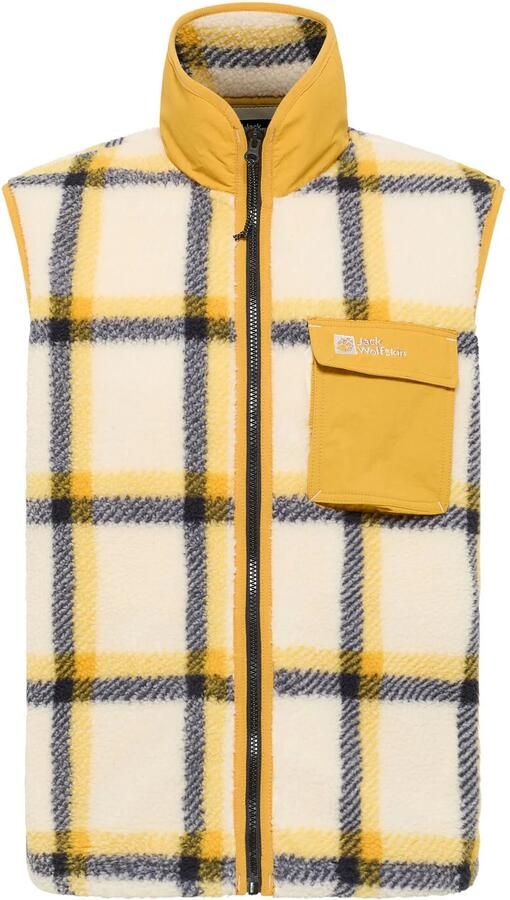 Jack Wolfskin Felslicht Check Vest Men Fleece bodywarmer Heren XXXL panna cotta panna cotta - Foto 4