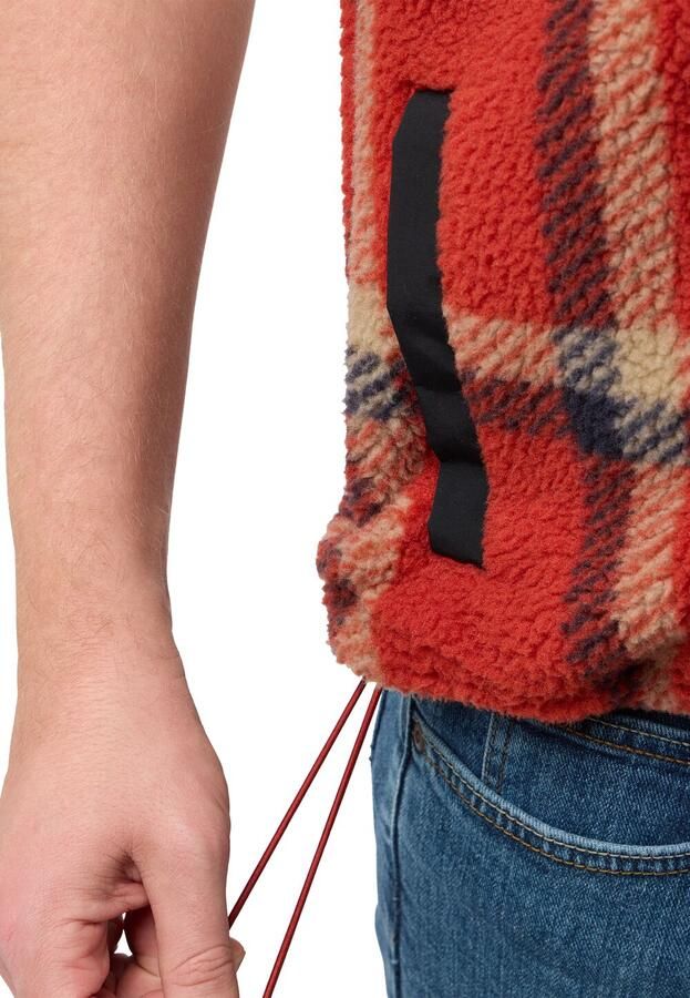 Jack Wolfskin Felslicht Check Vest Men Fleece bodywarmer Heren XXXL intense rust intense rust - Foto 2