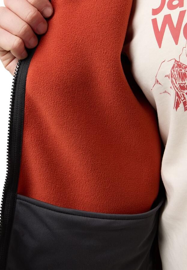 Jack Wolfskin Felslicht Check Vest Men Fleece bodywarmer Heren XXXL intense rust intense rust - Foto 3